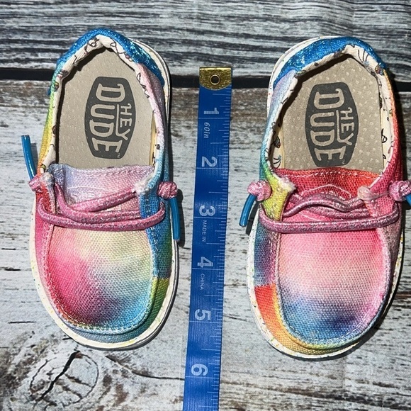 Heydude Girls Toddler Slip-On Shoes Unicorn Inside Multi Color Size K5. - Picture 10 of 11